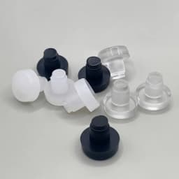 50Pcs Transparent Black Rubbber Anti Collision Hole Plugs 5mm 6mm Foot Pad Fasteners Screws Door Bumper Furniture Accessories