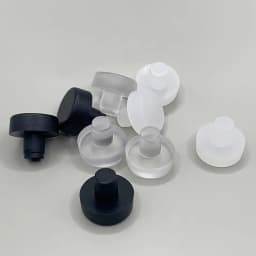 50Pcs Transparent Black Rubbber Anti Collision Hole Plugs 5mm 6mm Foot Pad Fasteners Screws Door Bumper Furniture Accessories