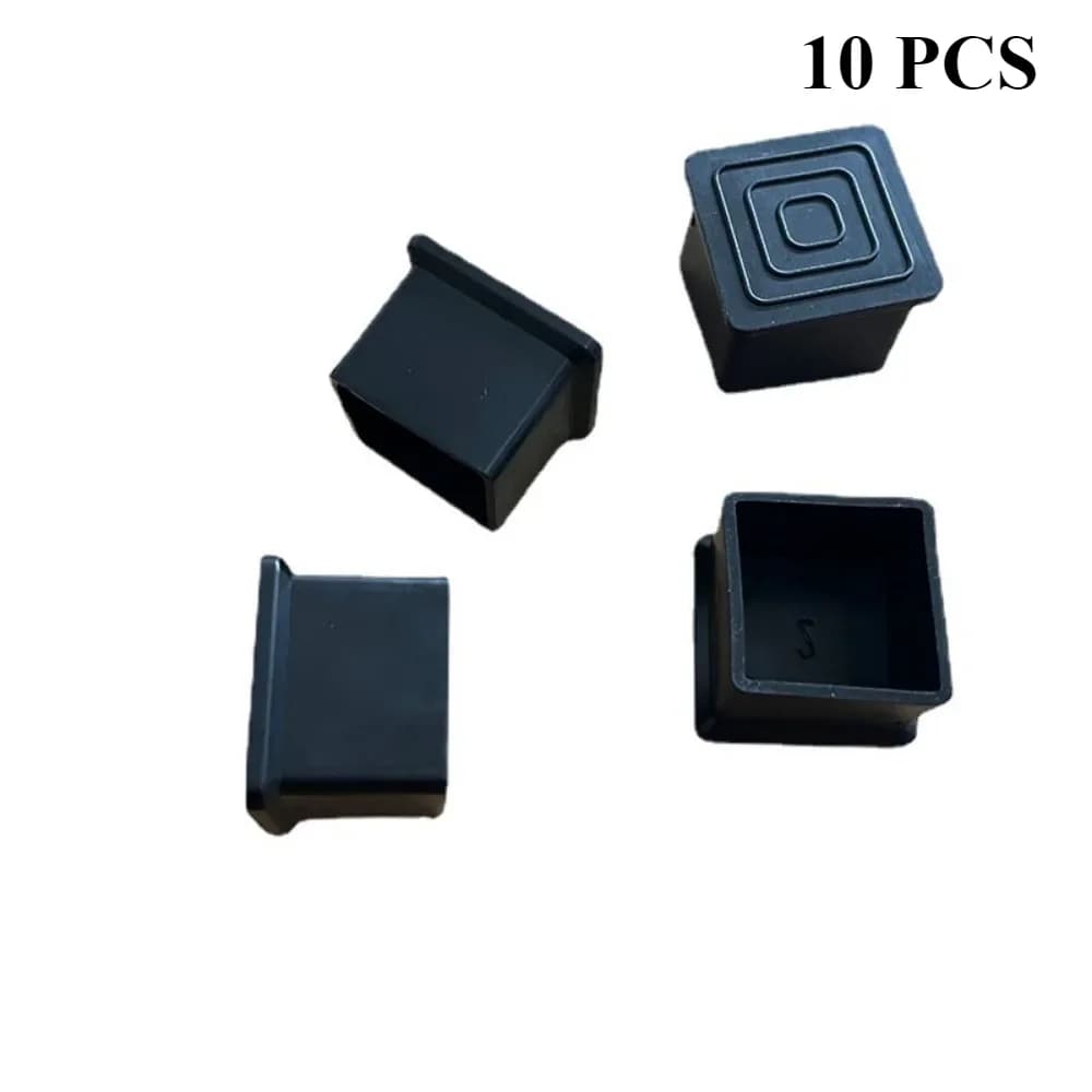 10 pcs 25x25mm Chair Leg Floor Protectors Silicone Covers For Chair Legs Floor Protector Rubber Pads For Chair Legs furniture