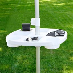 CYBeach Umbrella Umbrella Tray, with 4 Cup Holders and 4 Snack Grids, Suitable for Beaches, Terraces, Gardens and Swimming Pools