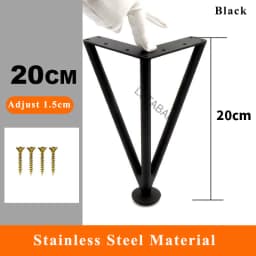 Thickened Stainless Steel Furniture Feet Bathroom Cabinet Foot Coffee Table Legs Sofa Bed Chair Adjustable Hardware Table Legs