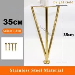 Thickened Stainless Steel Furniture Feet Bathroom Cabinet Foot Coffee Table Legs Sofa Bed Chair Adjustable Hardware Table Legs