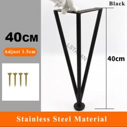 Thickened Stainless Steel Furniture Feet Bathroom Cabinet Foot Coffee Table Legs Sofa Bed Chair Adjustable Hardware Table Legs