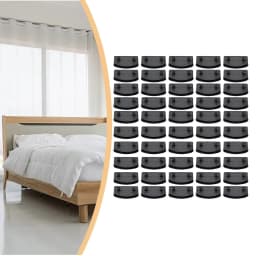 50pcs Replacement Wooden Bed Slat Plastic Middle Or End Holders 10x55mm Black Plastic Middle Connector Rib Bone Strip Fitting