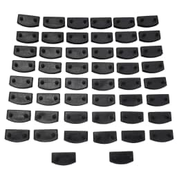 50pcs Replacement Wooden Bed Slat Plastic Middle Or End Holders 10x55mm Black Plastic Middle Connector Rib Bone Strip Fitting