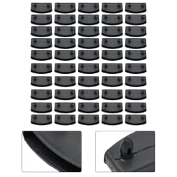 50pcs Replacement Wooden Bed Slat Plastic Middle Or End Holders 10x55mm Black Plastic Middle Connector Rib Bone Strip Fitting
