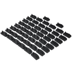 50pcs Replacement Wooden Bed Slat Plastic Middle Or End Holders 10x55mm Black Plastic Middle Connector Rib Bone Strip Fitting