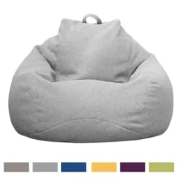 OTAUTAU Cotton Linen Bean Bag Cover Without Filler DD002