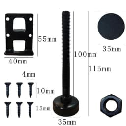 4pcs Furniture Adjustable Levelling Feet Furniture Legs Height Adjusters Furniture Levelling Feet Cabinet Table Support Hardware