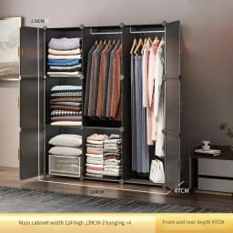 Nordic Clothes Wardrobe Closet Partitions Organizer Bedroom Plastic Wardrobe Display Storage Partition Muebles Lounge Furniture