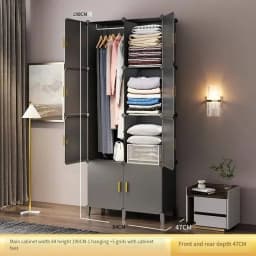 Nordic Clothes Wardrobe Closet Partitions Organizer Bedroom Plastic Wardrobe Display Storage Partition Muebles Lounge Furniture