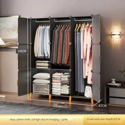 Nordic Clothes Wardrobe Closet Partitions Organizer Bedroom Plastic Wardrobe Display Storage Partition Muebles Lounge Furniture