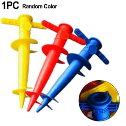 1pc Umbrella Bases Floor Fork Spikes Adjustable Sun Beach Patio 31x17cm Plastic Sand Ground Fixation Tools Spikes Color Random