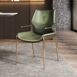 Italian Modern Dining Chair Luxury High Back Armchair for Open Kitchens & Model Homes Designer-Approved Restaurant Chair