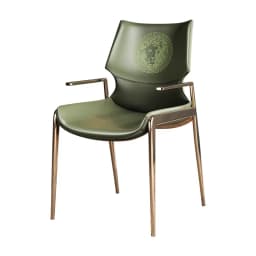 Italian Modern Dining Chair Luxury High Back Armchair for Open Kitchens & Model Homes Designer-Approved Restaurant Chair