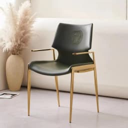 Italian Modern Dining Chair Luxury High Back Armchair for Open Kitchens & Model Homes Designer-Approved Restaurant Chair