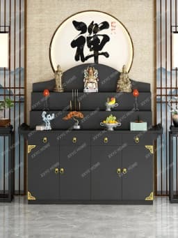 New Chinese Style Altar Incense Burner Table Buddha Shrine Household Middle Hall Prayer Altar Table Three-Layer Incense Fire
