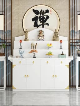 New Chinese Style Altar Incense Burner Table Buddha Shrine Household Middle Hall Prayer Altar Table Three-Layer Incense Fire