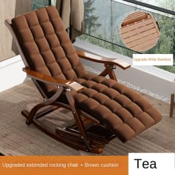 Folding Rocking Chair Lazy Lunch Break Balcony Lazy Leisure Nap Bamboo Easy Chair for Home Use Sillon Plegable Katlanabilir