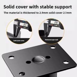 1PCS Telescopic Adjustable Bed Beam Support Legs High Quality Square Room Office Furniture Chair Legs Extension Metal Sofa Feet