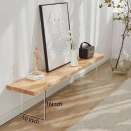 Naxilai 1pc Bench Legs 6inch 8inch 12inch 16 Inch Acrylic Bench Legs Sturdy Coffee Table Legs (10inch-Wide,16 inch)