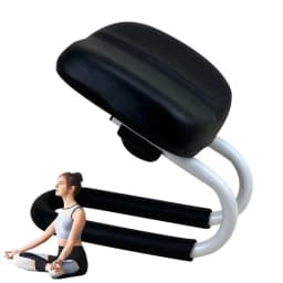 Praying Meditation Stool Adjustable Height Kneelers with Sponge Cushion Non-slip Leg Sleeve Metal PU Chair For Studio Home Yoga