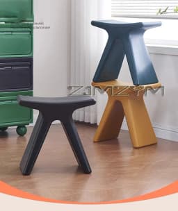Nordic Household Shoe Changing Stool,Creative Small Bench Modern Small Stool, Low Stoo,Special-shaped Makecup Chairs