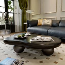 Creative French Light Luxury Cloud Coffee Table Modern Simple and Minimalist Small Apartment Irregular Teapoy Coffe Table