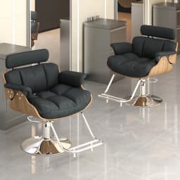 Women Dressing Shaving 360° Swivel Personalized Barber Chair Professional Leg Rest Chair Adjustable Shaving Salon Furniture