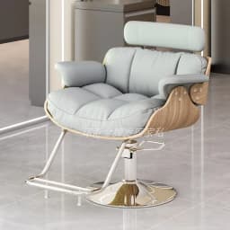 Women Dressing Shaving 360° Swivel Personalized Barber Chair Professional Leg Rest Chair Adjustable Shaving Salon Furniture