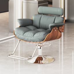 Women Dressing Shaving 360° Swivel Personalized Barber Chair Professional Leg Rest Chair Adjustable Shaving Salon Furniture