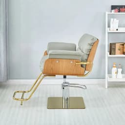 Women Dressing Shaving 360° Swivel Personalized Barber Chair Professional Leg Rest Chair Adjustable Shaving Salon Furniture