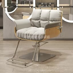 Women Dressing Shaving 360° Swivel Personalized Barber Chair Professional Leg Rest Chair Adjustable Shaving Salon Furniture