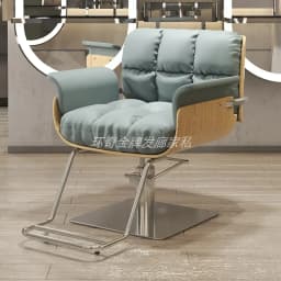 Women Dressing Shaving 360° Swivel Personalized Barber Chair Professional Leg Rest Chair Adjustable Shaving Salon Furniture