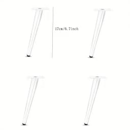 4pcs Metal TV Cabinet Feet Luxury Sofa Feet Oblique Cone Coffee Table Legs Furniture Support Legs Bathroom Cabinet Feet