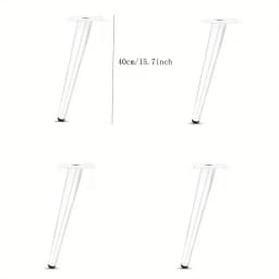 4pcs Metal TV Cabinet Feet Luxury Sofa Feet Oblique Cone Coffee Table Legs Furniture Support Legs Bathroom Cabinet Feet