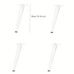4pcs Metal TV Cabinet Feet Luxury Sofa Feet Oblique Cone Coffee Table Legs Furniture Support Legs Bathroom Cabinet Feet