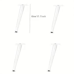 4pcs Metal TV Cabinet Feet Luxury Sofa Feet Oblique Cone Coffee Table Legs Furniture Support Legs Bathroom Cabinet Feet