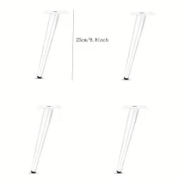 4pcs Metal TV Cabinet Feet Luxury Sofa Feet Oblique Cone Coffee Table Legs Furniture Support Legs Bathroom Cabinet Feet
