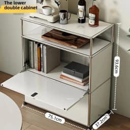 Organizer Furniture Dual Cabinet Combination Cabinet for Living Room Storage Locker Drawer Type Storage Bedroom Chest of Drawers