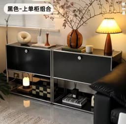 Organizer Furniture Dual Cabinet Combination Cabinet for Living Room Storage Locker Drawer Type Storage Bedroom Chest of Drawers