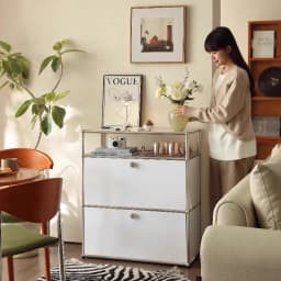 Organizer Furniture Dual Cabinet Combination Cabinet for Living Room Storage Locker Drawer Type Storage Bedroom Chest of Drawers