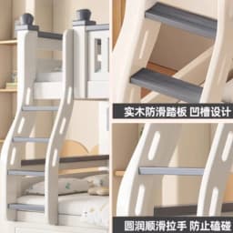 King Size 140x160cm Double Bed Frame Adult Staircase Bunk Beds Loft Headboards Kids Drawer Storage Mattress Bedroom Furniture