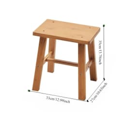 Thickened Nanzhu Mazar Stool Wooden Bench Small Stool Short Household Bathroom Portable and Simple