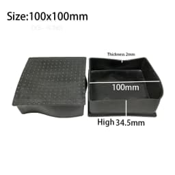 80x80mm 100x100mm Black Chair Rubber Table Feet Mobile Leg Protection Cover Pipe End Covers Anti-Slip Floor Protection