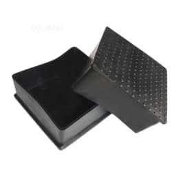 80x80mm 100x100mm Black Chair Rubber Table Feet Mobile Leg Protection Cover Pipe End Covers Anti-Slip Floor Protection