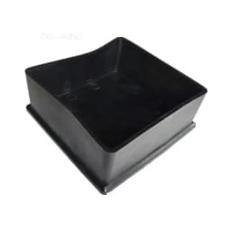 80x80mm 100x100mm Black Chair Rubber Table Feet Mobile Leg Protection Cover Pipe End Covers Anti-Slip Floor Protection