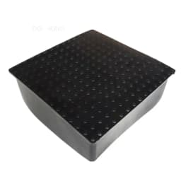 80x80mm 100x100mm Black Chair Rubber Table Feet Mobile Leg Protection Cover Pipe End Covers Anti-Slip Floor Protection