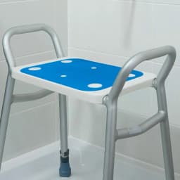 Shower Seat Pad Bath Chair Mat Anti Skid Waterproof Bench Mat for Senior Elderly Disabled Personal Hygiene Daily Routine