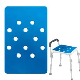 Shower Seat Pad Bath Chair Mat Anti Skid Waterproof Bench Mat for Senior Elderly Disabled Personal Hygiene Daily Routine